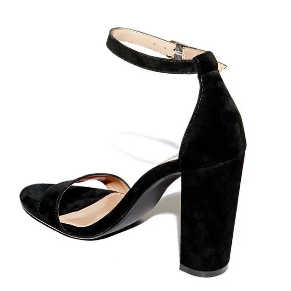 Steve Madden Carrson Black Suede Sandal - Picture 3 of 8
